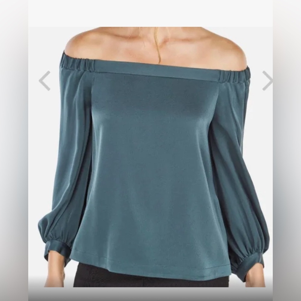 Bcbgmaxazria Tops | Bcbgmaxazria Marisol Off-The-Shoulder Top | Color: green